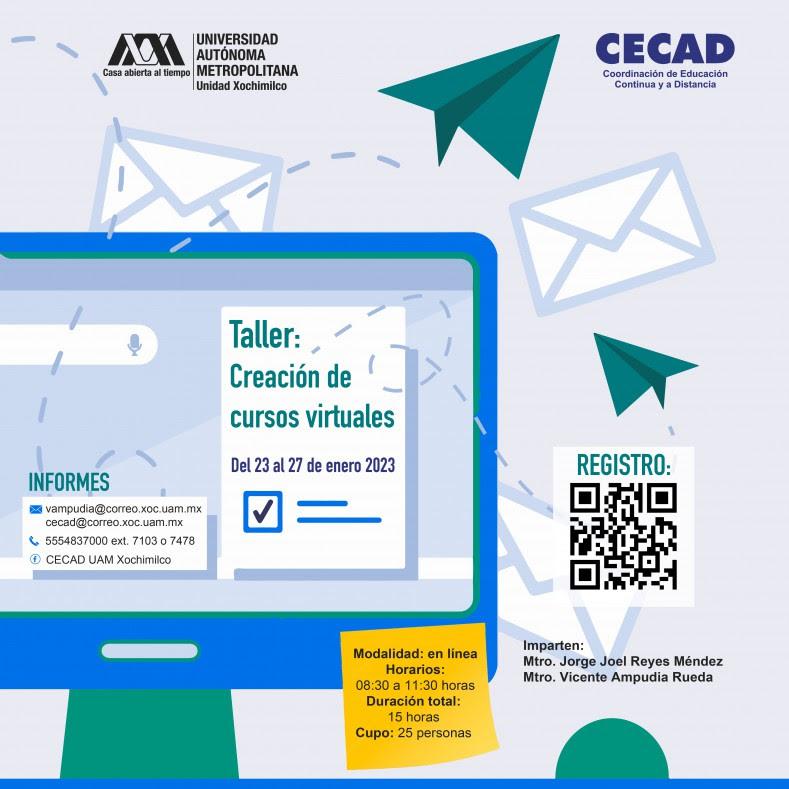taller de creacipon de cursos virtuales para personal docente